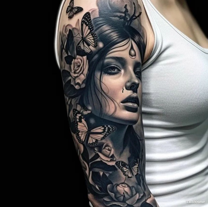 Unique Half Sleeve Tattoos for Women Making a Statement with Ink