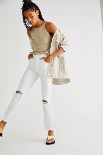 What to Wear with White Jeans