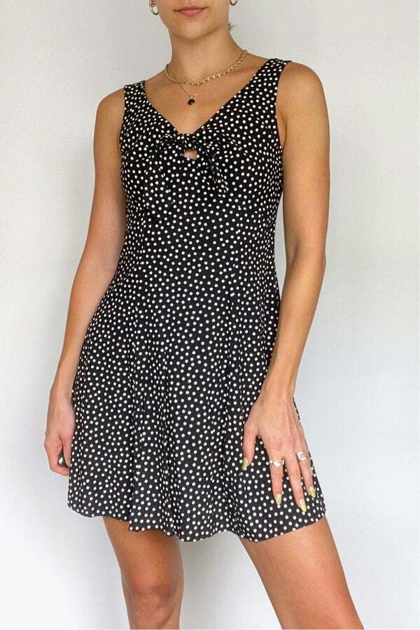 90s Polka Dot Dress A Fashion Nostalgia