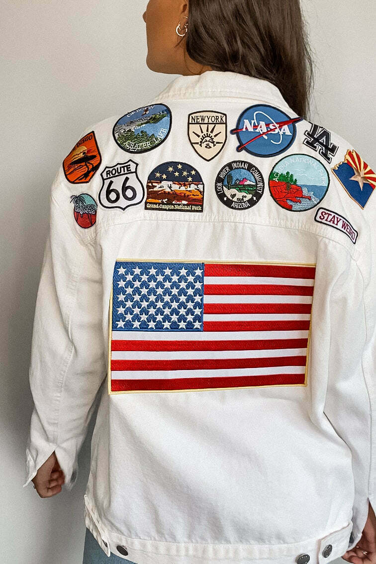 American Flag Denim Jacket A Timeless Fashion Statement