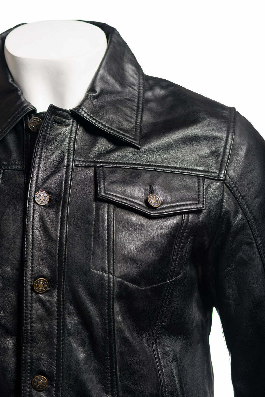 Black Denim Motorcycle Jacket A Versatile and Stylish Choice