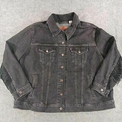 Black Fringe Denim Jackets