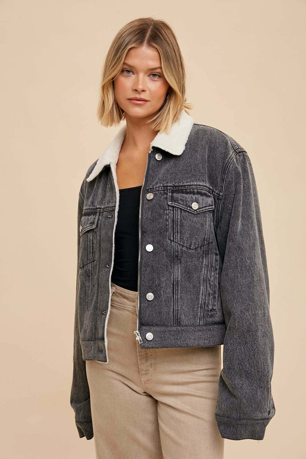 Denim Jacket Sherpa Lined A Must-Have Winter Wardrobe Essential