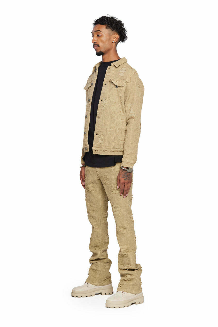 Denim Khaki Jacket The Ultimate Combination of Style and Comfort