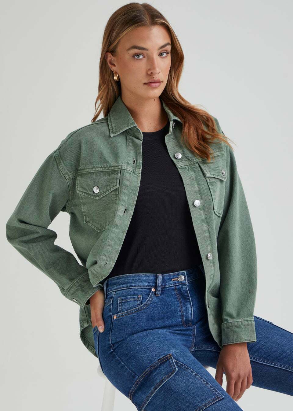 Denim Khaki Jacket The Ultimate Combination of Style and Comfort