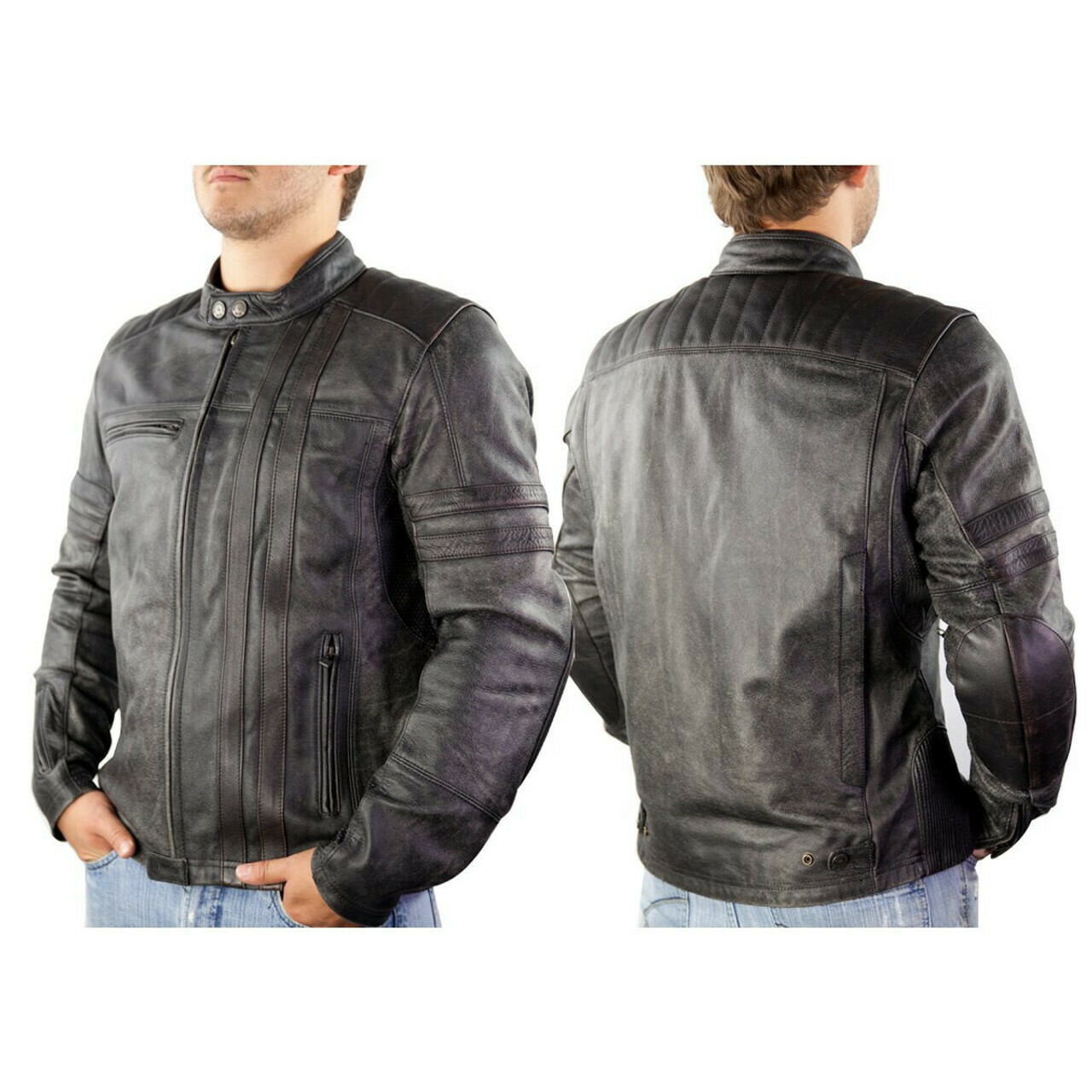 Denim Motorcycle Jackets with Armor