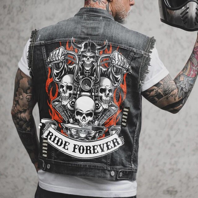 Denim Riding Vests