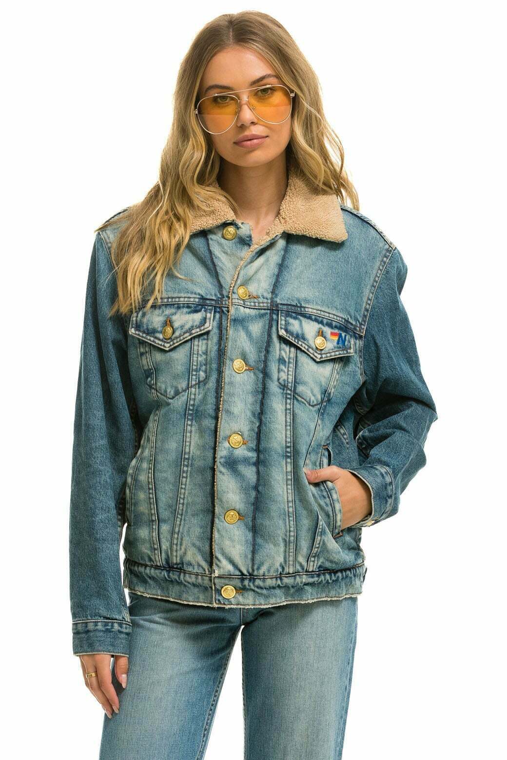 Stay Cozy in Style  Denim Sherpa Jackets