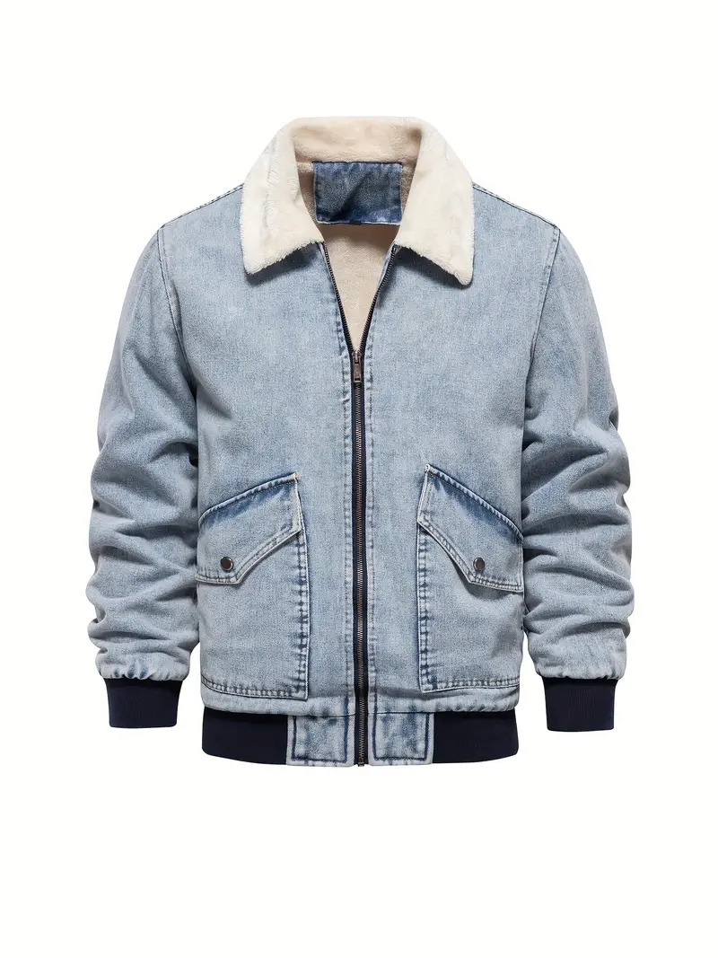 Fleece Denim Jacket Mens The Perfect Combination of Comfort and Style