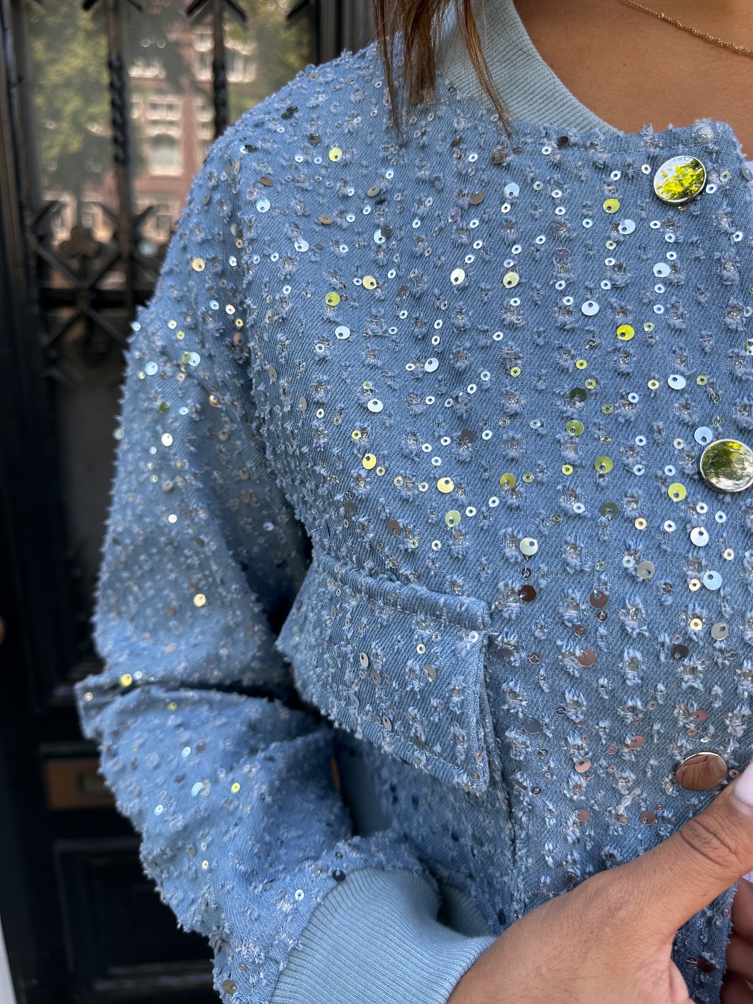 Glitter Denim Jacket How to Add Some Sparkle to Your Outfit