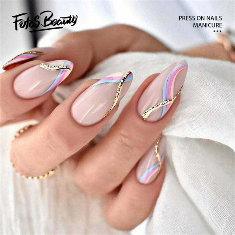 Gold French Tip Nails The Perfect Glamorous Look