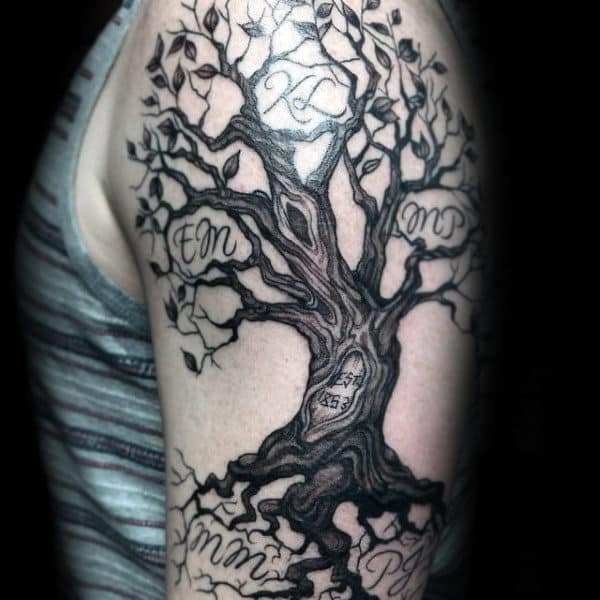 Half Arm Forest Tattoo The Perfect Blend of Nature and Art