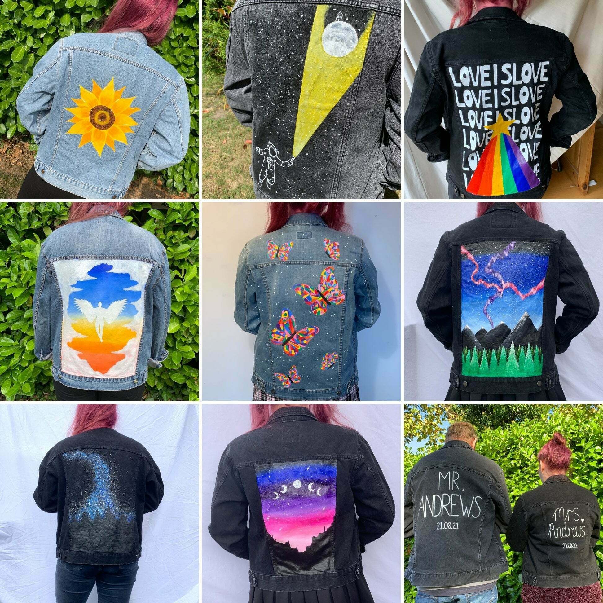 Hand Painted Jean Jackets The Perfect Blend of Style and Creativity