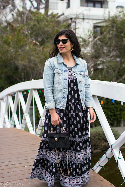 Maxi Dress with Denim Jacket The Perfect Combination for Effortless Style