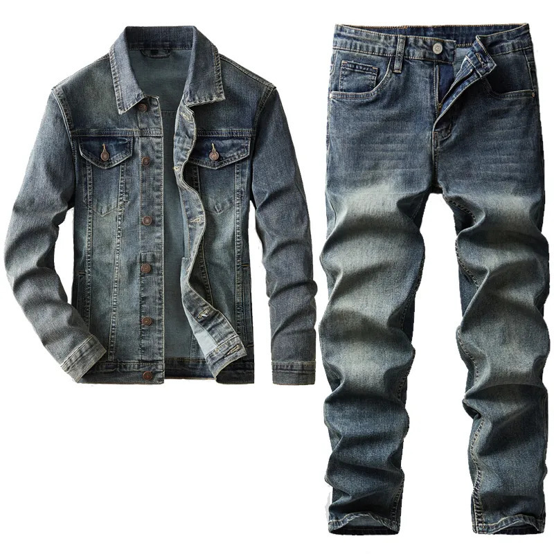 The Versatile Style Statement Men's Denim Jacket and Jeans Set