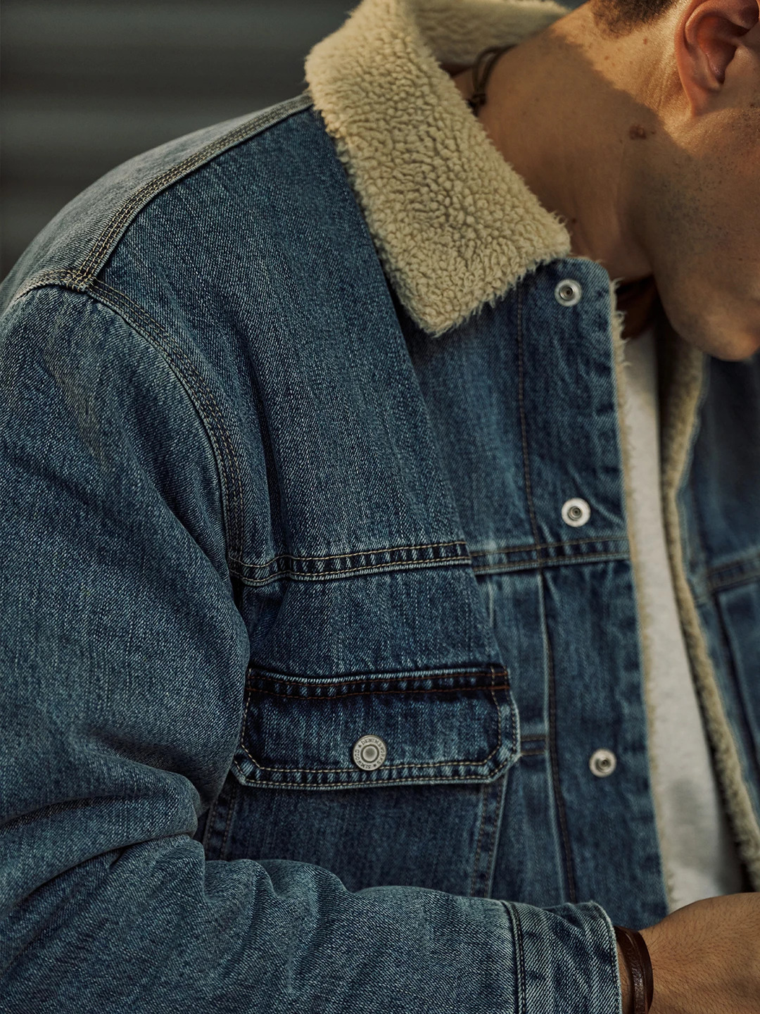 Mens Jean Jacket with Sherpa A Versatile and Stylish Wardrobe Essential