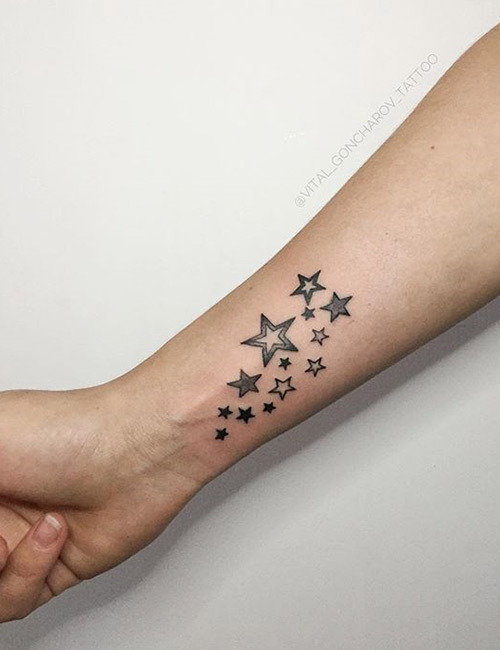 Moon and Star Tattoo A Celestial Combination