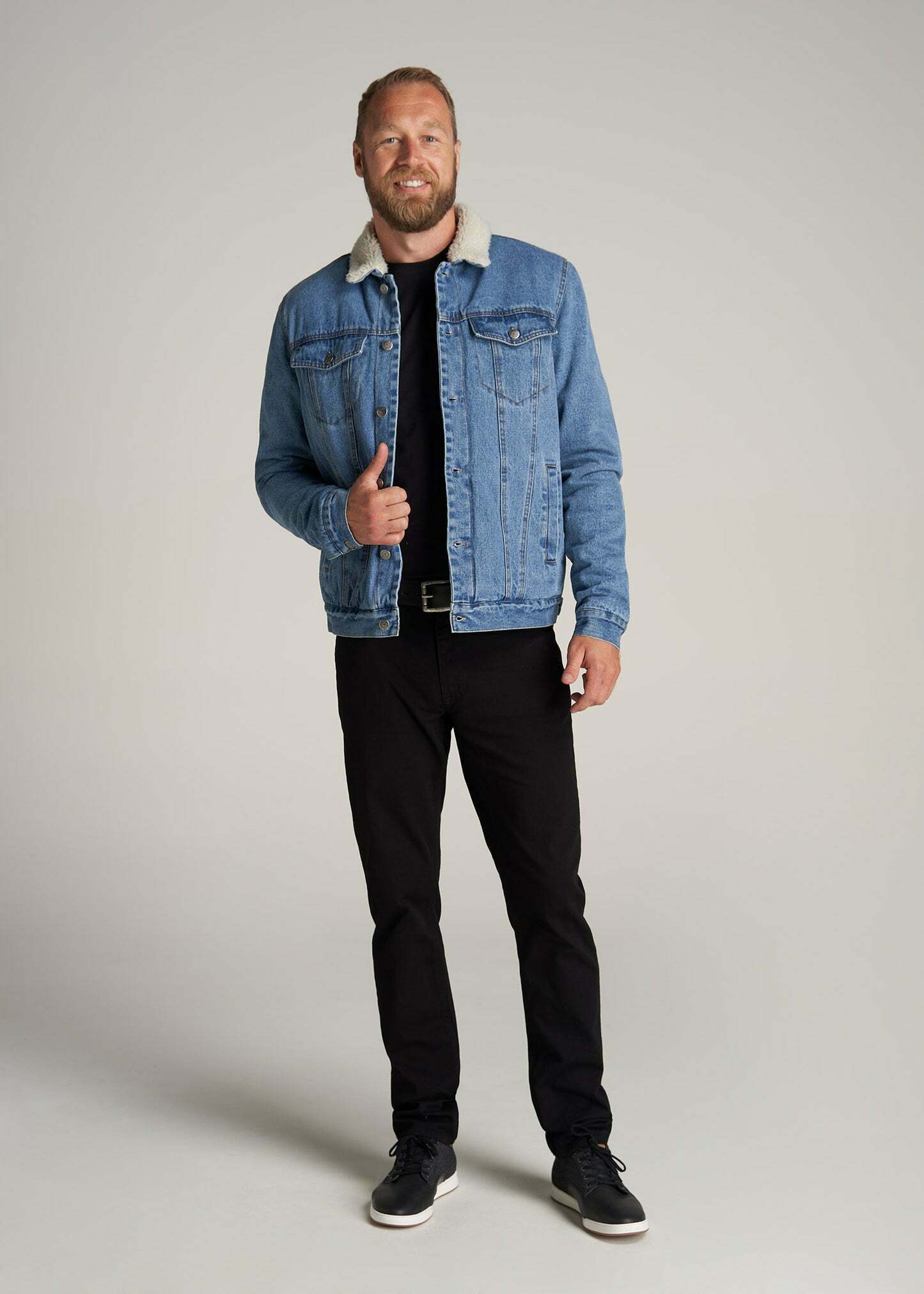 Sherpa Denim Jackets for Men