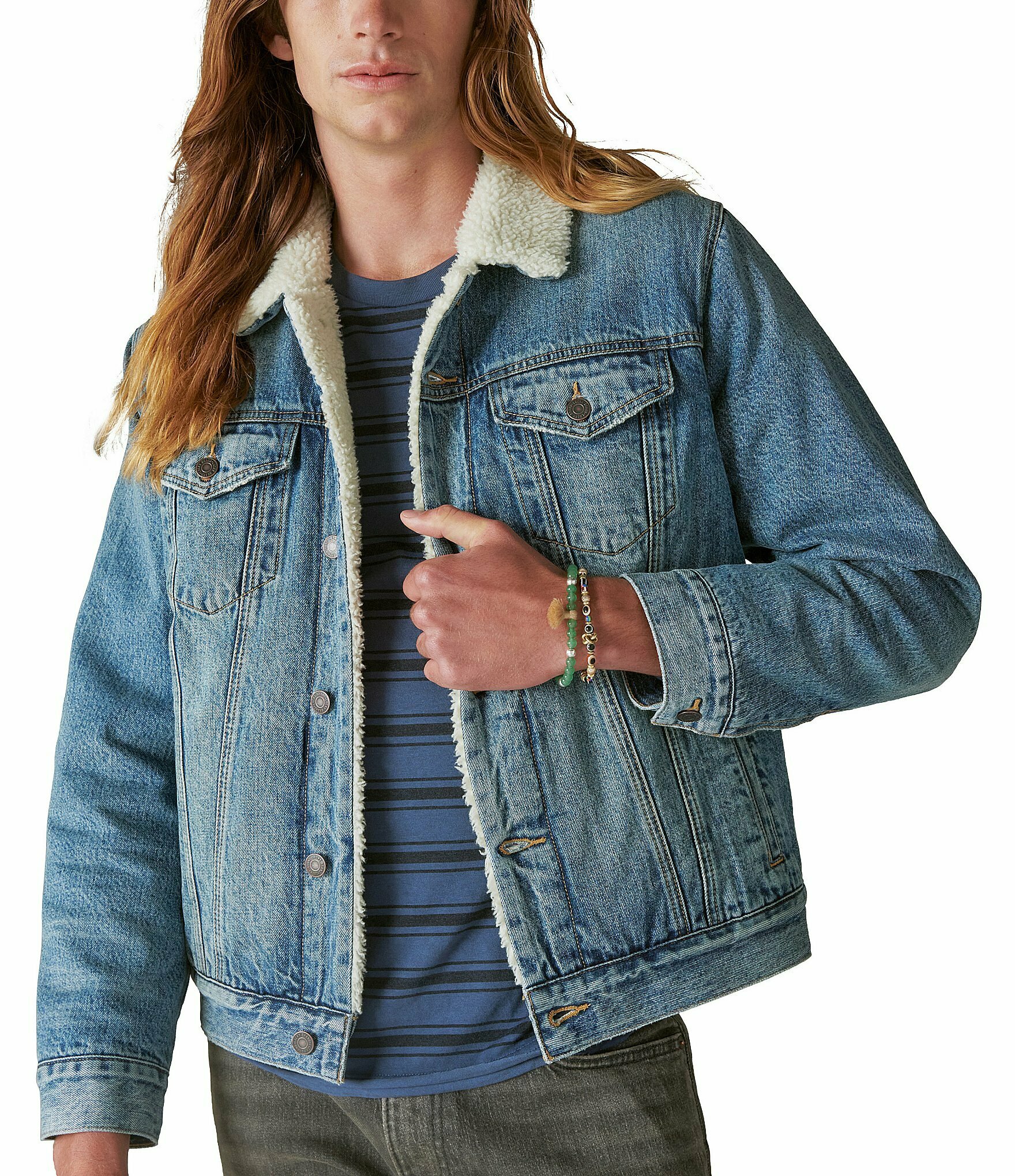 Sherpa Lined Denim Jacket for Men The Ultimate Winter Essential