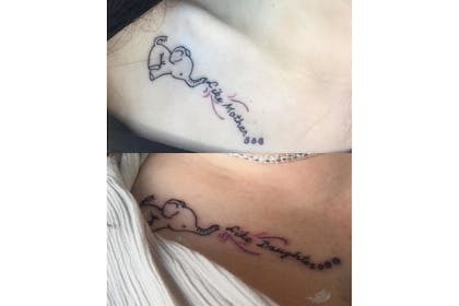 Small Mother Daughter Tattoos Celebrating the Bond Between Two Hearts