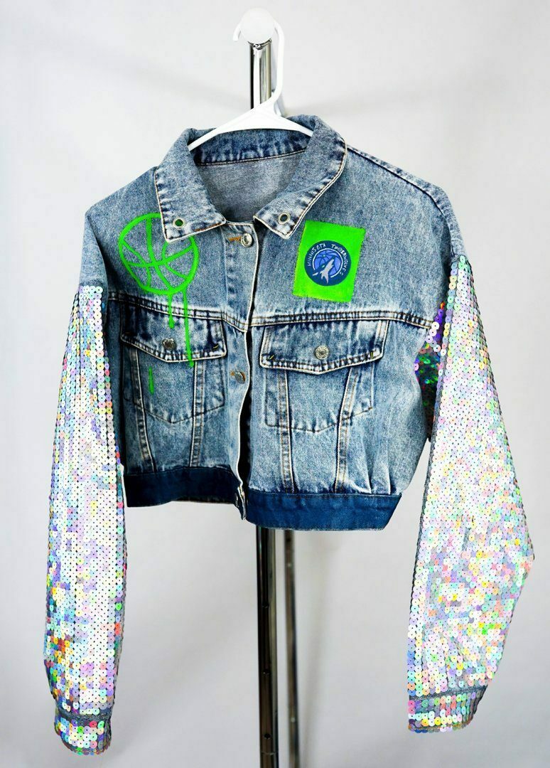 Title Sparkle Denim Jacket Add a Touch of Glam to Your Wardrobe