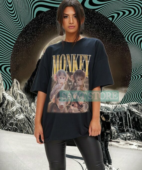 The Iconic 90s Trend Monkey Shirts