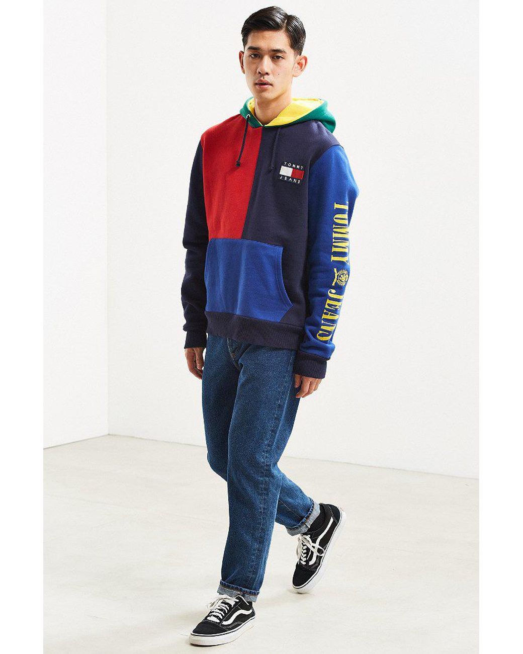 The Rise of the 90s Color Block Hoodie