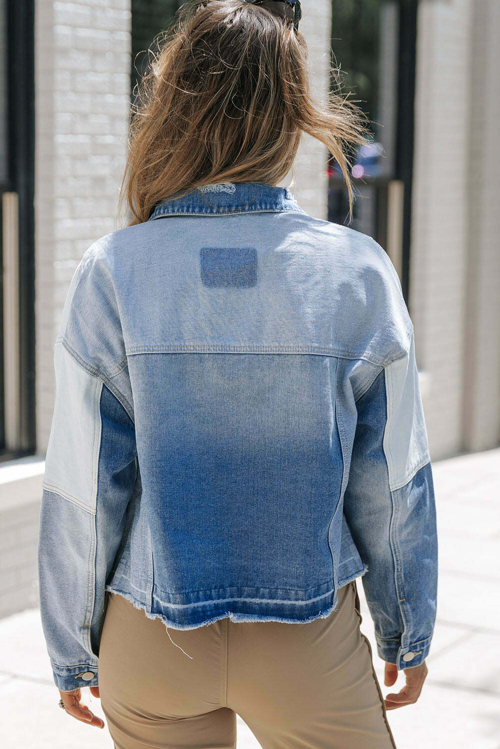 The Trendy Color Block Jean Jacket A Fashion Must-Have