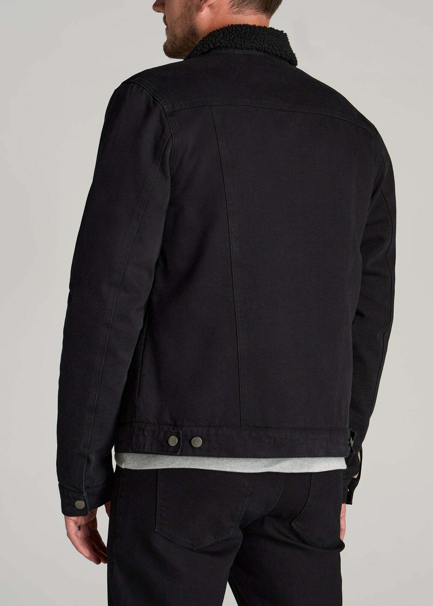 The Versatile and Stylish Black Sherpa Jean Jacket