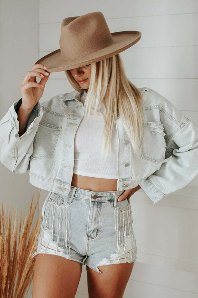 The Versatility and Allure of Diamond Denim Jackets