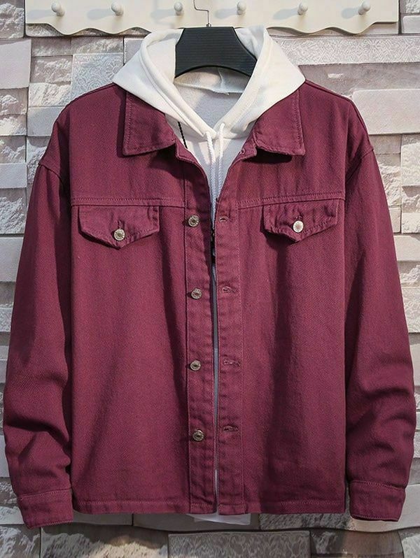 The Versatility of a Maroon Denim Jacket Perfect for Any Occasion