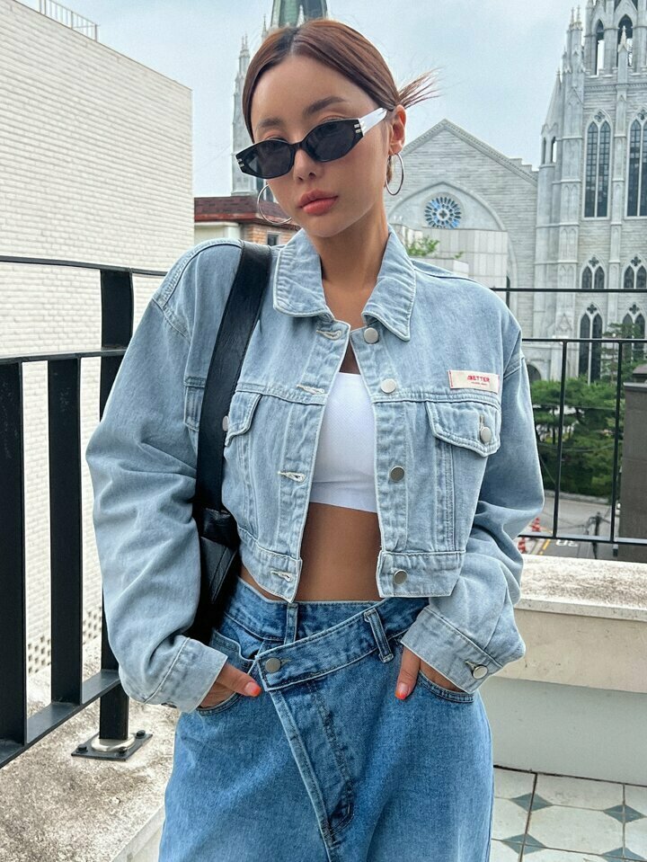 Title  Rocking an Oversized Crop Jacket