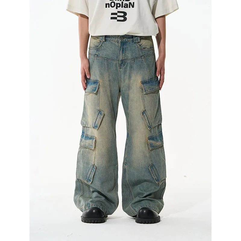 American Retro Cargo Pants - Y2K Grunge Streetwear Style for Women