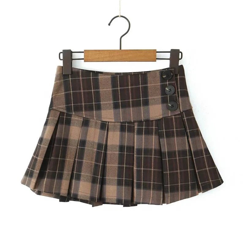 Autumn Waltz Pleated Skirt - Y2K Summer Outfit, 90s Fashion, Grunge, Retro,