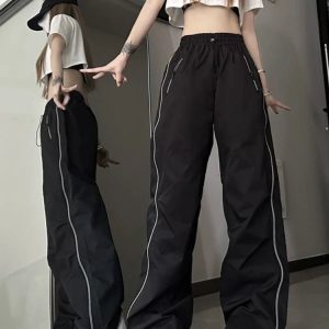 Baggy Y2K Streetwear Pants - 90s Grunge, Retro Hip Hop, Summer Y2K Outfits