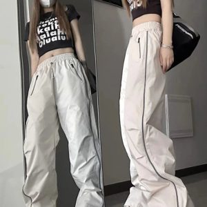 Baggy Y2K Streetwear Pants - 90s Grunge, Retro Hip Hop, Summer Y2K Outfits