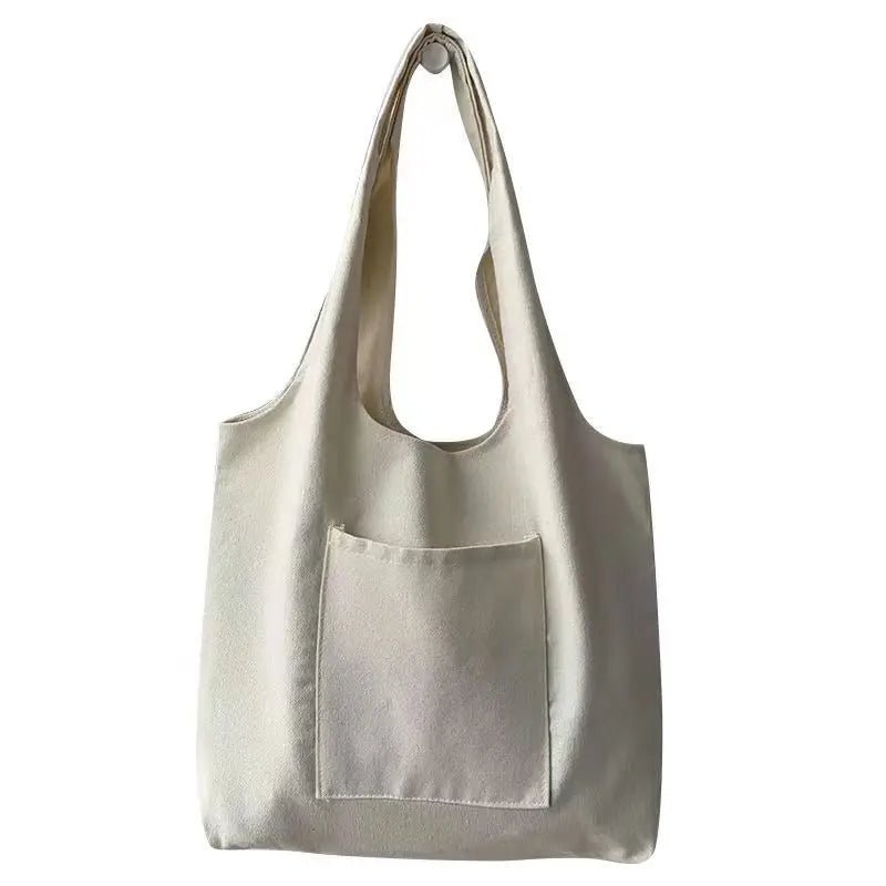 Beige Pure Color Handbag - Y2K & 90s Fashion, Grunge, Retro, Summer & Party Out