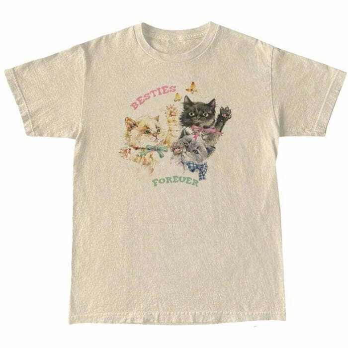 Besties Forever T-Shirt - Y2K & 90s Fashion, Grunge, Retro, Summer & Party Outfits