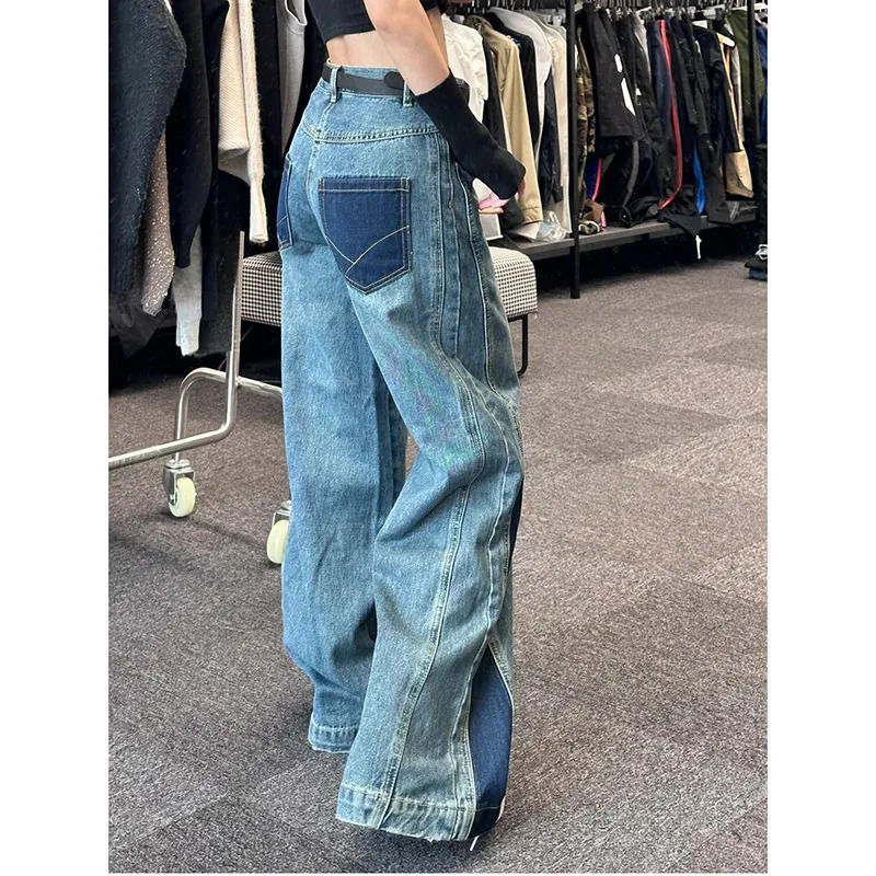 Blue Baggy Y2k Jeans - Harajuku Streetwear Aesthetic Vintage Denim Trousers