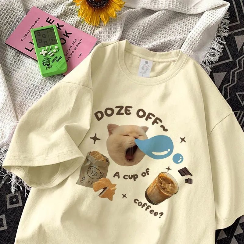 Caffeine Dreams Y2K Grunge Baby Tee - Retro 90s Summer Outfit, Pastel Goth, Hip Hop Fashion