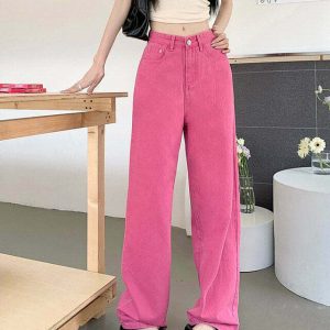 Candy Cloud High Waist Jeans - Y2K & 90s Fashion, Grunge, Retro, Summer & Party Outfits