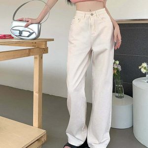 Candy Cloud High Waist Jeans - Y2K & 90s Fashion, Grunge, Retro, Summer & Party Outfits