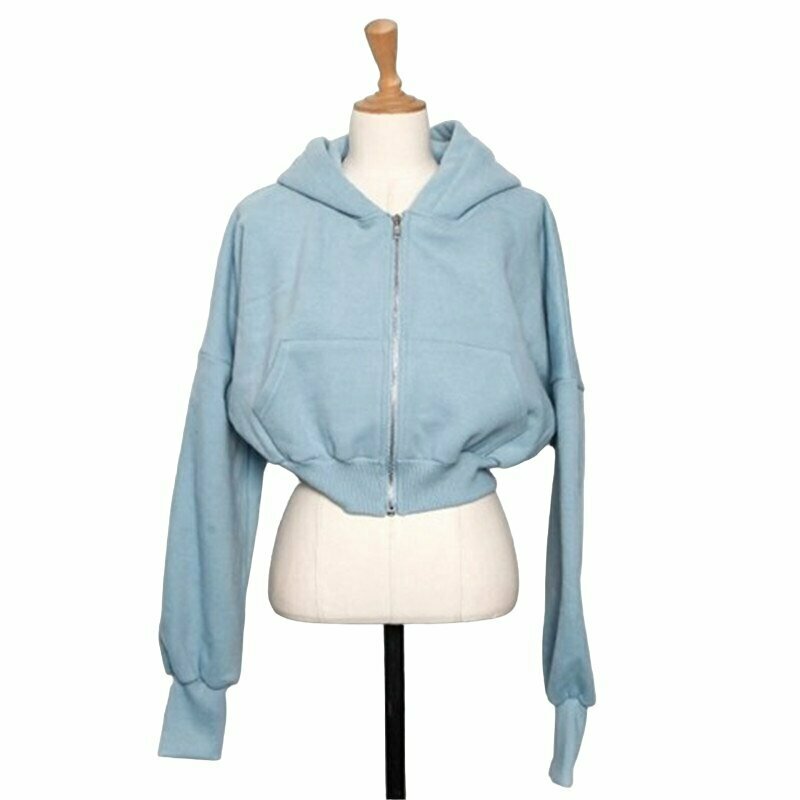 Chic Zip Up Hoodie - Y2K & 90s Fashion, Grunge, Retro, Summer Outfits, Y