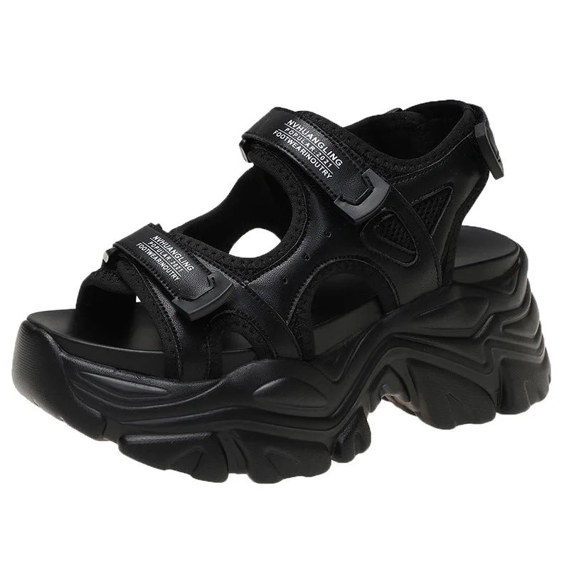 Chunky Platform Women Sandals - Y2K & 90s Fashion, Grunge, Retro, Summer & Party Out