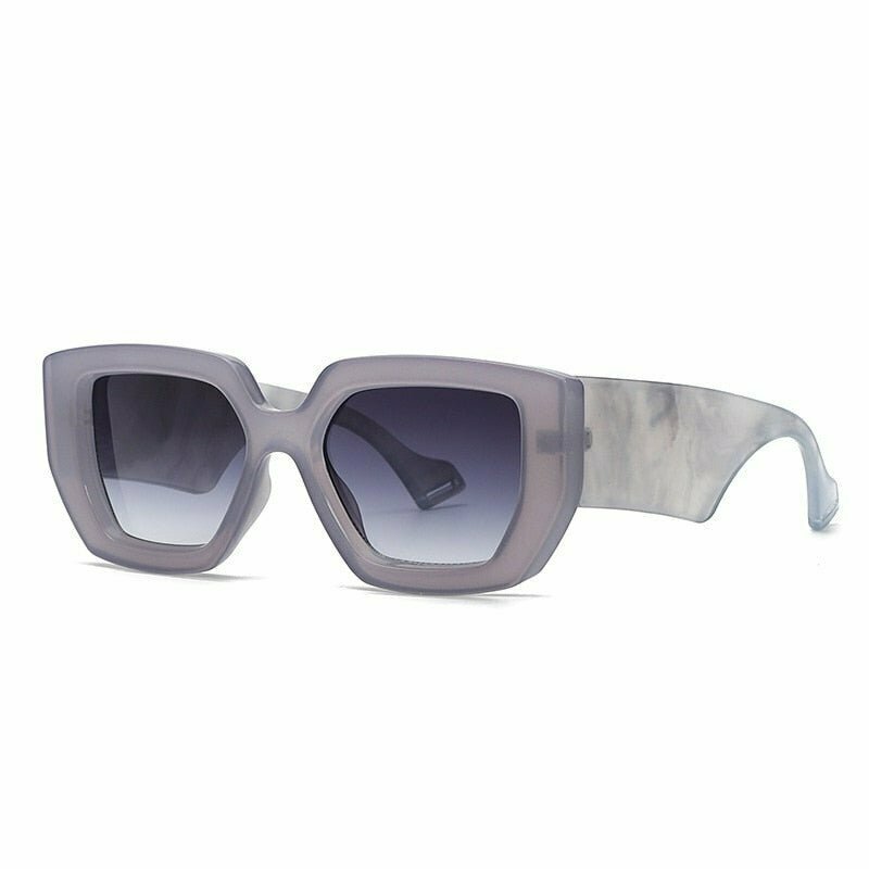 Colorful Square Luxury Sunglasses - Y2K & 90s Fashion, Retro Grunge, Hip Hop, Pastel