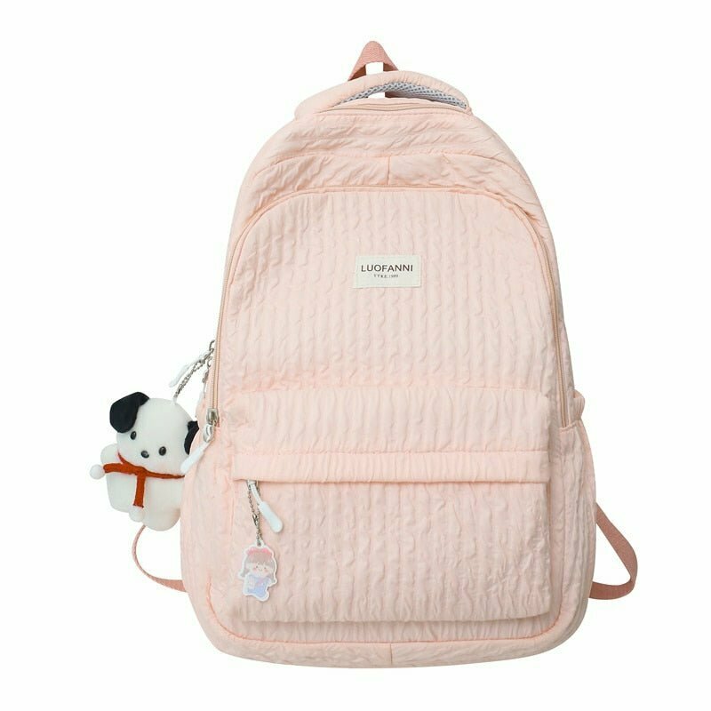 Cute Pink Laptop Backpack - Y2K & 90s Fashion, Grunge, Retro, Pastel Goth, Summer Out