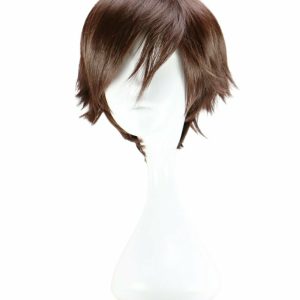 Dark Brown Short Cosplay Wig - Y2K Grunge, 90s Fashion, Retro Style, Y2K Party