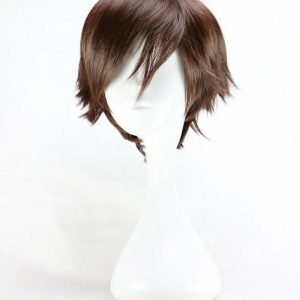 Dark Brown Short Cosplay Wig - Y2K Grunge, 90s Fashion, Retro Style, Y2K Party