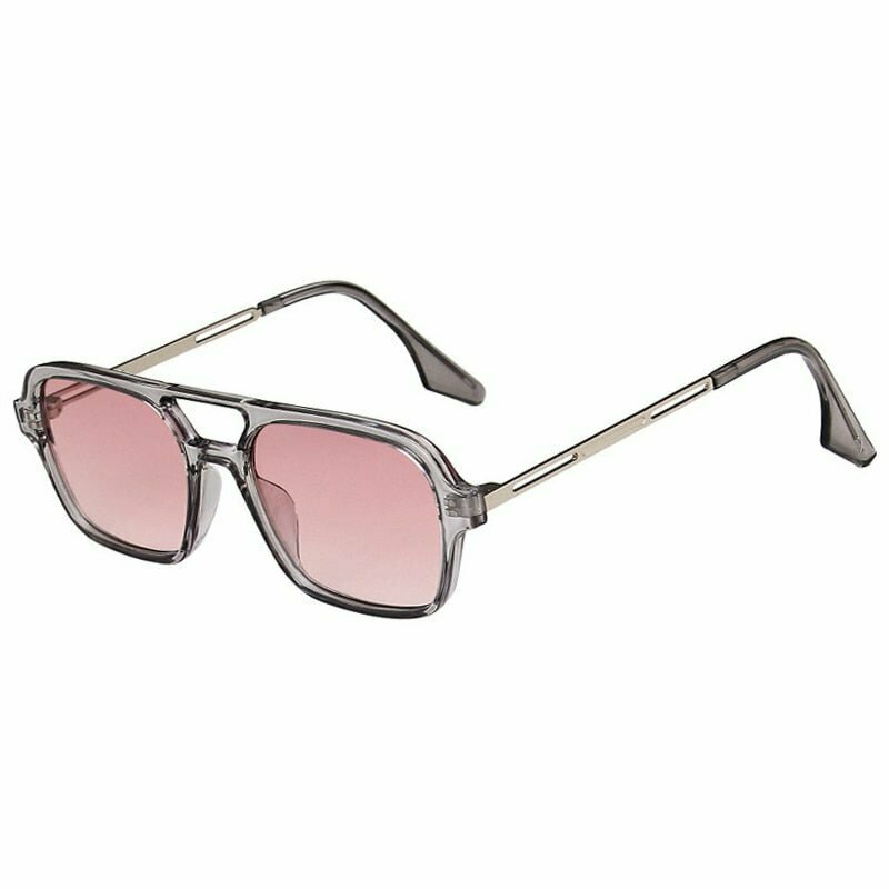 Double Bridges Sunglasses - Y2K & 90s Fashion, Retro Grunge, Hip Hop, Pastel Goth Styles