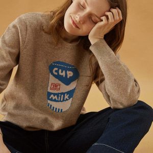 Expensive Milk Jumper - Y2K & 90s Fashion, Grunge, Retro, Summer Outfits, Baby